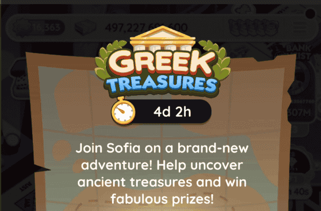 Monopoly Go Greek Treasures Rewards List (January 16, 2024)